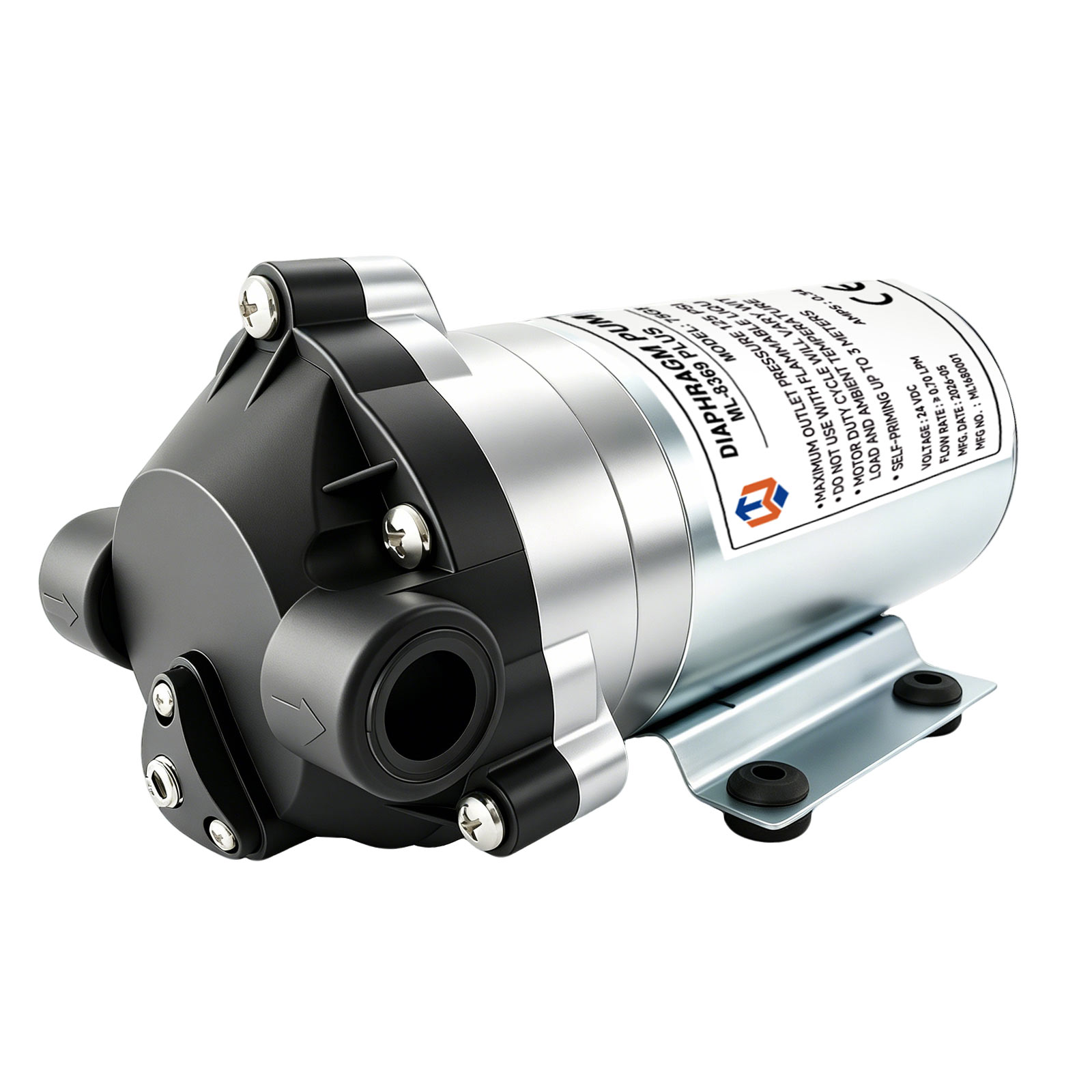 75-400 GPD SILVER ALUMININUM RO PUMP WITH PURE COOPER COIL